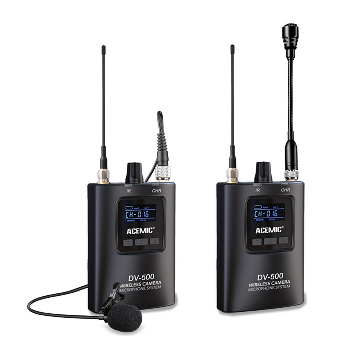 DV-500Dual Wireless Camera Microphone Dual Channel