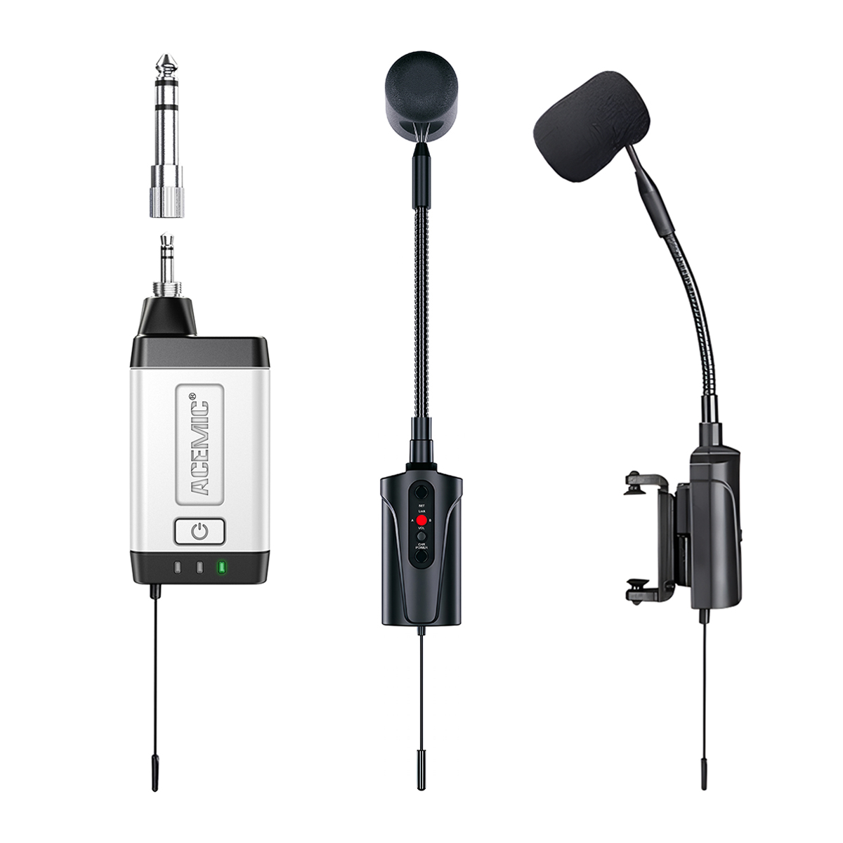Q2/VT-5 Wireless Violin Microphone Dual Channel
