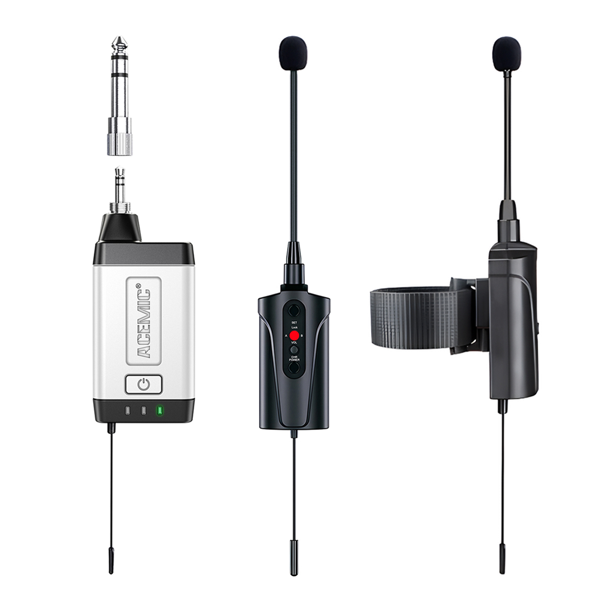 Q2/DT-5 Wireless Flute Microphone Dual Channel