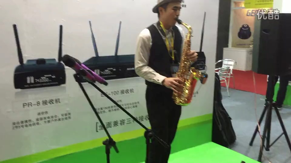 EX-100/ST-4 Wireless Saxophone Microphone True Diversity