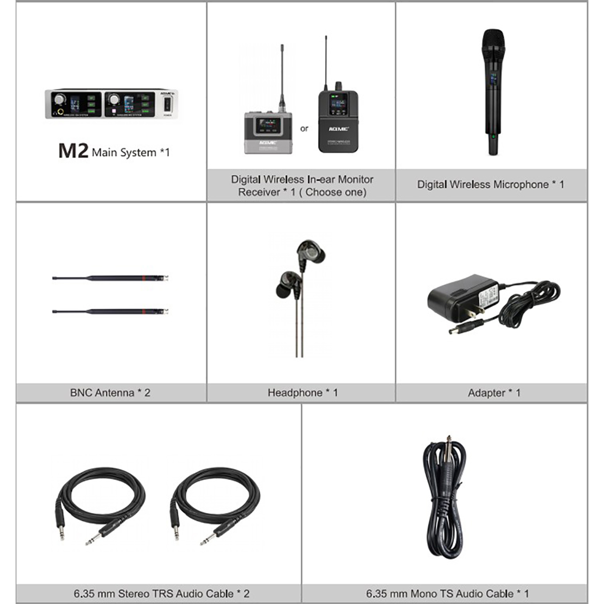 M2 Digital All-in-One Wireless Microphone & In-Ear Monitor System