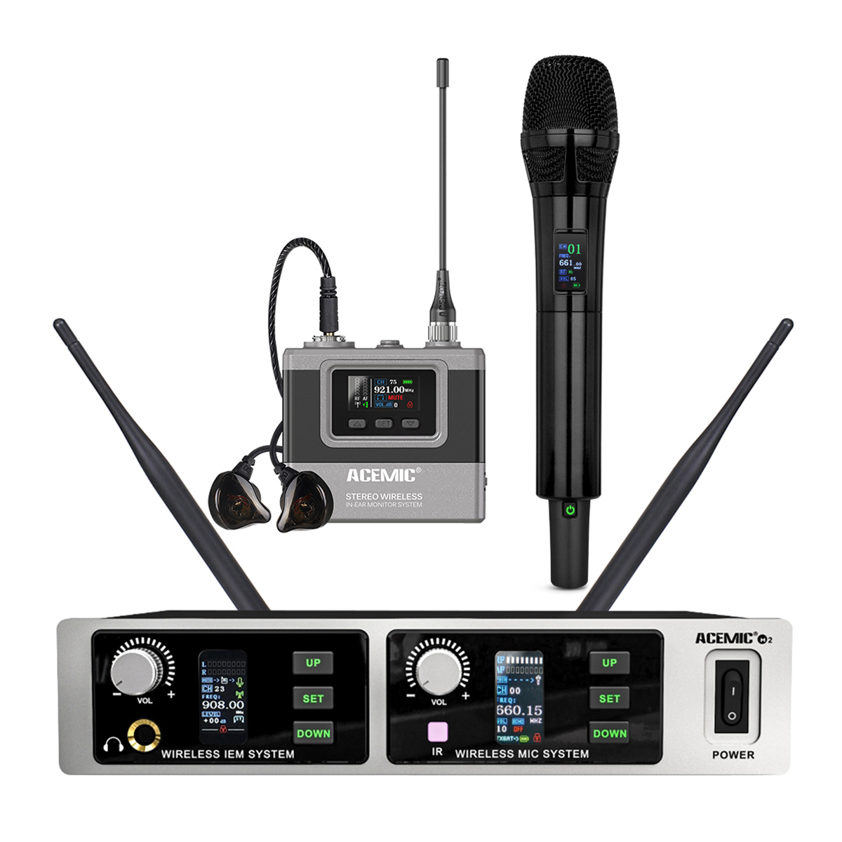 M2 Digital All-in-One Wireless Microphone & In-Ear Monitor System