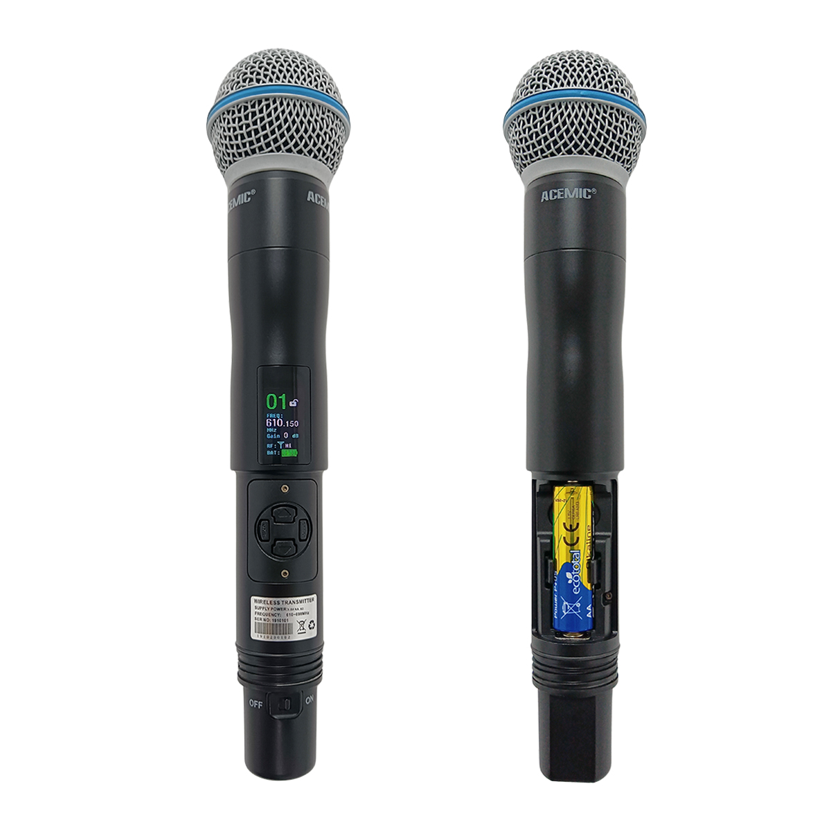 G4/MicB Wireless Handheld Microphone System for Singers