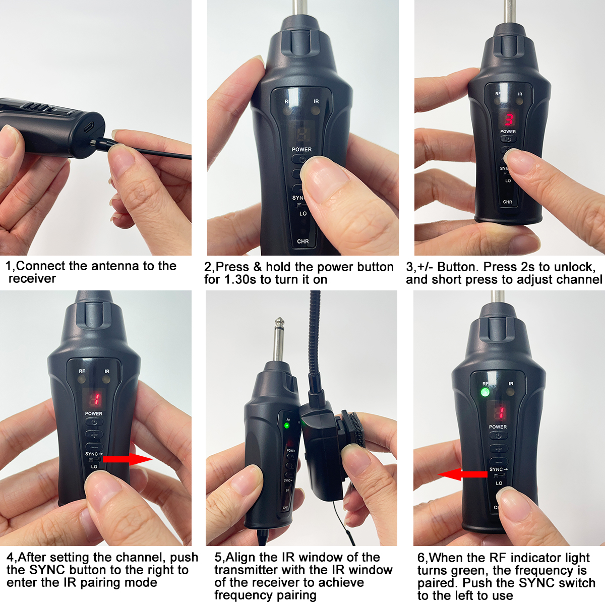 JT-5 Wireless Acoustic Guitar Microphone