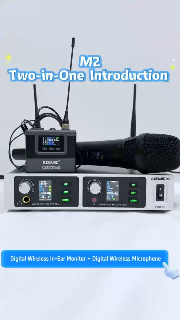 M2 Digital All-in-One Wireless Microphone & In-Ear Monitor System