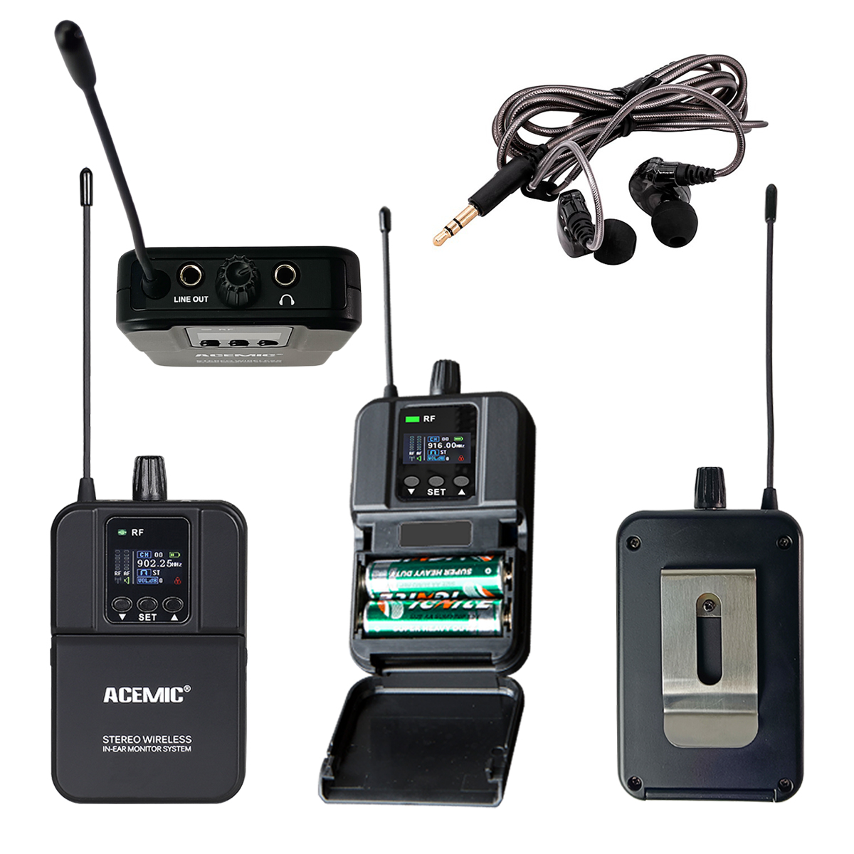 S1 Stereo Wireless In-Ear Monitor System for Singer